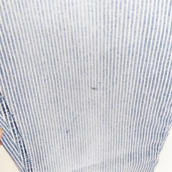 Kensie Light Wash Pinstripe Effortless Ankle Midrise Jeans 8/29 - Picture 9 of 9